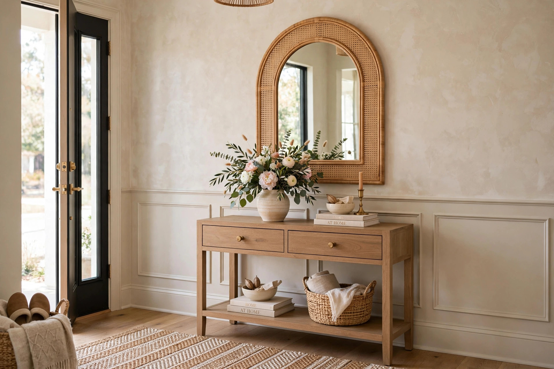 Welcoming entryway designed by Lubin Akala Design